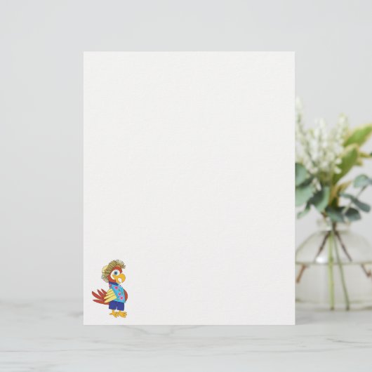 "Island Parrot" Persoonlijke Letterhead Briefhoofd (Staand voorkant)