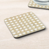 Island Patio | Natuurlijke ratten Bier Onderzetter (Linkerzijde)