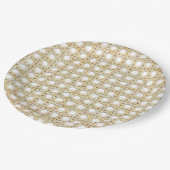 Island Patio | Natuurlijke ratten Papieren Bordje (Gekanteld)