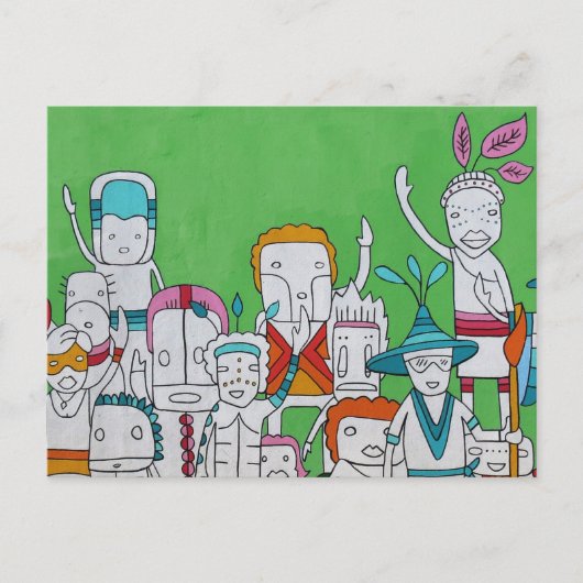 Island People Briefkaart (Voorkant)