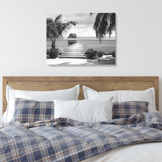 Island Pier Canvas Afdruk (Insitu (Slaapkamer))