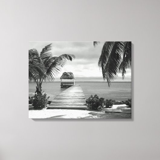 Island Pier Canvas Afdruk (Voorkant)