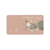 Island Pine, Hawaiian Style, kerstcadeau Etiket (Voorkant)