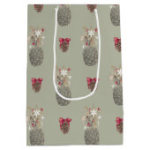 Island Pines, Hawaiian Style Kerstmis Medium Cadeauzakje (Achterkant)