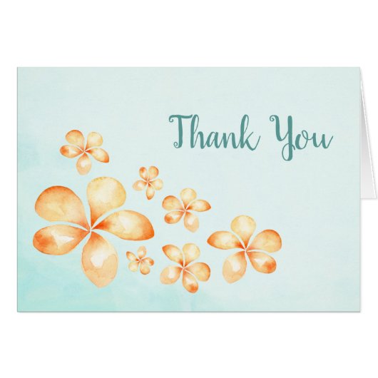 Island Plumeria bedankje (Voorkant Horizontaal)