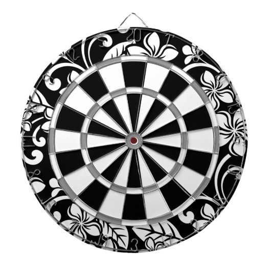 ISLAND PLUMERIA (BLACK) DARTBORD (Voorkant)