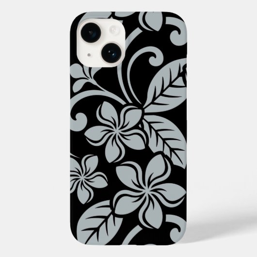 ISLAND PLUMERIA (BLACK/GRAY) Case-Mate iPhone CASE (Achterkant)