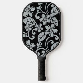 ISLAND PLUMERIA (BLACK/GRAY) PICKLEBALL PADDLE