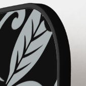 ISLAND PLUMERIA (BLACK/GRAY) PICKLEBALL PADDLE (Links Detail)