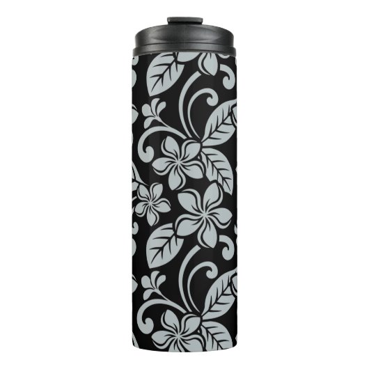 ISLAND PLUMERIA (BLACK/GRAY) THERMOSBEKER (Voorkant)