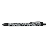 ISLAND PLUMERIA (BLACK/GRAY) ZWARTE INKT PEN (Bovenkant)