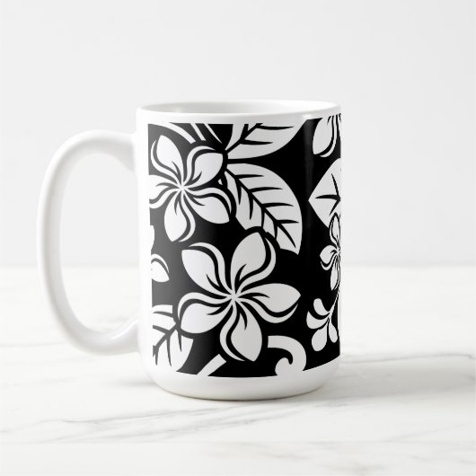 ISLAND PLUMERIA (BLACK) KOFFIEMOK (Links)
