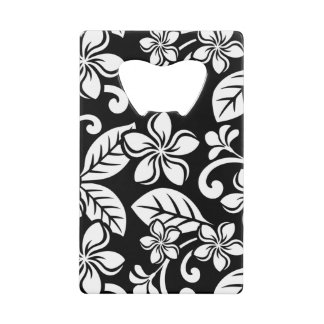 ISLAND PLUMERIA (BLACK) KREDIETKAARTFLESOPENER CREDITKAART FLESSENOPENER