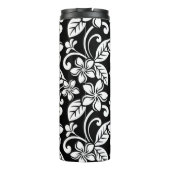 ISLAND PLUMERIA (BLACK) THERMOSBEKER (Achterkant)