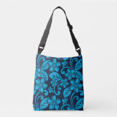ISLAND PLUMERIA (Blauw x 2) Crossbody Tas (Voorkant)