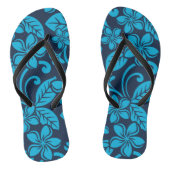 ISLAND PLUMERIA (Blauw x 2) Teenslippers (Voetbed)