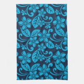 ?ISLAND PLUMERIA (Blauw x 2) Theedoek (Verticaal)