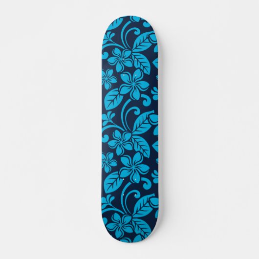 ISLAND PLUMERIA (BLUE x 2) Skateboard (Voorkant)