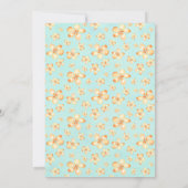 Island Plumeria Bridal Shower Uitnodigingen (Achterkant)