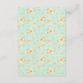 Island Plumeria Bruiloft Informatie Kaarten (Achterkant)