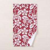 ISLAND PLUMERIA (CARDINAL RED) BATH TOWEL SET BAD HANDDOEK (Handdoek)