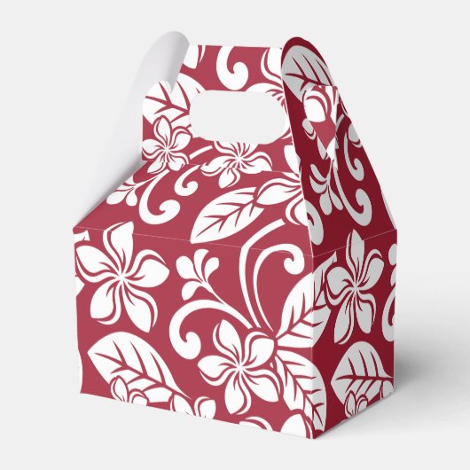 ISLAND PLUMERIA (CARDINAL RED) BEDANKDOOSJES (Voorkant Zijde)