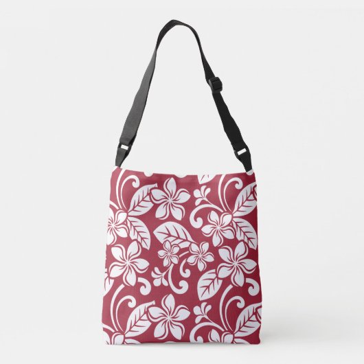ISLAND PLUMERIA (CARDINAL RED) CROSSBODY TAS (Achterkant)