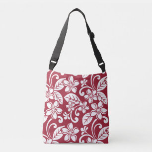 ISLAND PLUMERIA (CARDINAL RED) CROSSBODY TAS