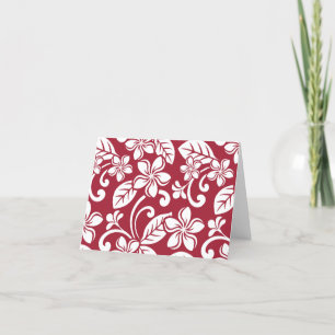 ISLAND PLUMERIA (CARDINAL RED) - Hartelijk dank Bedankkaart