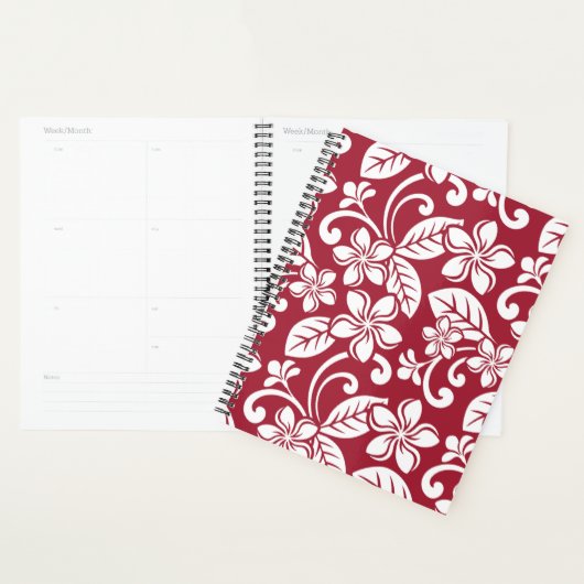 ISLAND PLUMERIA (CARDINAL RED) PLANNER (Display)