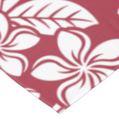 ISLAND PLUMERIA (CARDINAL RED) Tablecloth Tafelkleed (Gekanteld)