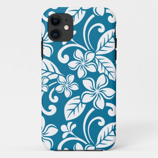 ISLAND PLUMERIA (CARIBBEAN BLUE)iPhone / iPad case (Achterkant)