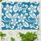 ISLAND PLUMERIA (CARIBBEAN BLUE) Keukenhanddoeken (Gevouwen)