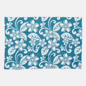 ISLAND PLUMERIA (CARIBBEAN BLUE) Keukenhanddoeken (Horizontaal)