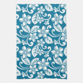 ISLAND PLUMERIA (CARIBBEAN BLUE) Keukenhanddoeken (Verticaal)