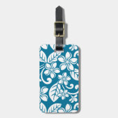ISLAND PLUMERIA (CARIBISCHE BLAUW) BAGAGELABEL (Voorkant verticaal)