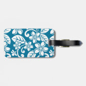 ISLAND PLUMERIA (CARIBISCHE BLAUW) BAGAGELABEL (Achterkant horizontaal)
