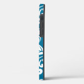 ISLAND PLUMERIA (CARIBISCHE BLAUW) Case-Mate iPhone CASE (Achterkant / Links)