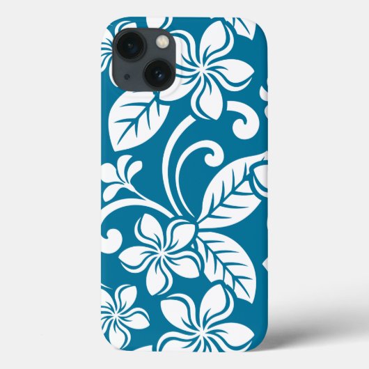 ISLAND PLUMERIA (CARIBISCHE BLAUW) Case-Mate iPhone CASE (Achterkant)