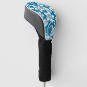 ISLAND PLUMERIA (CARIBISCHE BLAUW) GOLFHEADCOVER (Schuin)