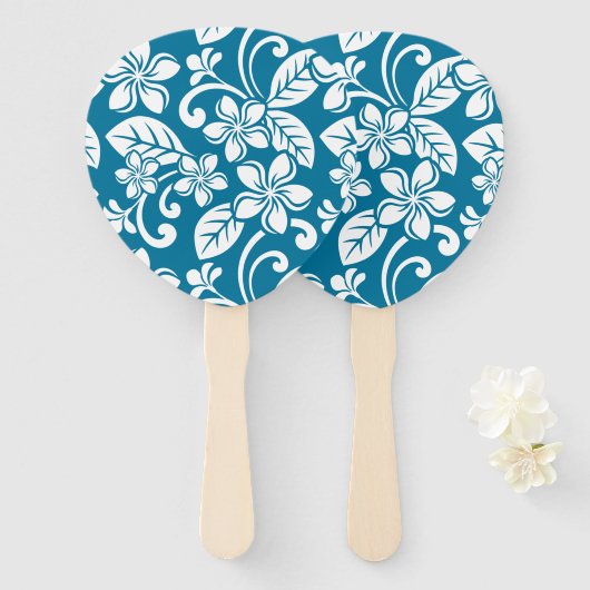 ISLAND PLUMERIA (CARIBISCHE BLAUW) HANDWAAIER (Voorkant en achterkant)