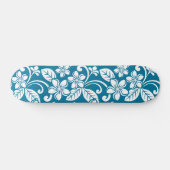 ISLAND PLUMERIA (CARIBISCHE BLAUW) SKATEBOARD (Horizontaal)