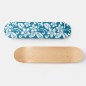 ISLAND PLUMERIA (CARIBISCHE BLAUW) SKATEBOARD (Horizontaal)