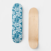 ISLAND PLUMERIA (CARIBISCHE BLAUW) SKATEBOARD (Voorkant)
