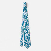 ISLAND PLUMERIA (CARIBISCHE BLAUW) STROPDAS (Achterkant)