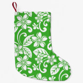 ISLAND PLUMERIA (CITRUS GREEN) KLEINE KERSTSOK (Voorkant)