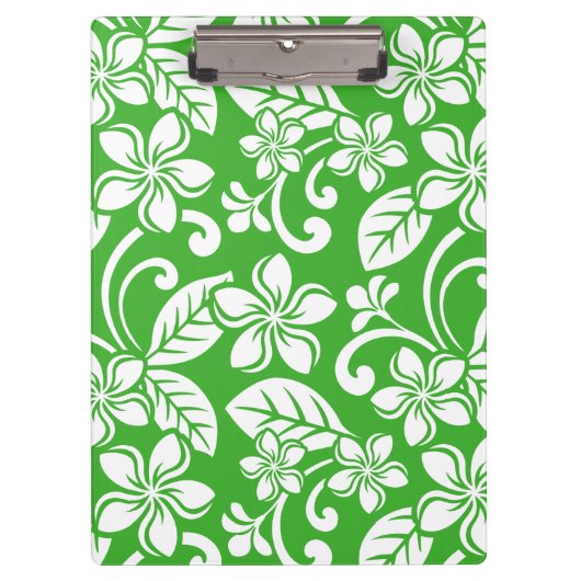 ISLAND PLUMERIA (CITRUS GREEN) KLEMBORD (Voorkant)