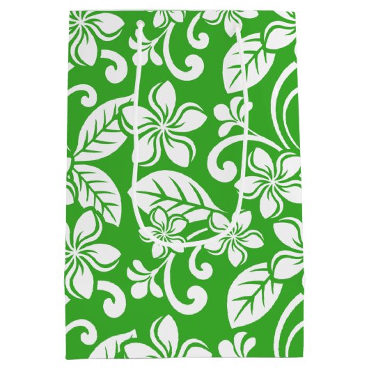 ISLAND PLUMERIA (CITRUS GREEN) MEDIUM CADEAUZAKJE (Achterkant)
