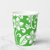 ISLAND PLUMERIA (CITRUS GREEN) PAPIEREN BEKERS (Achterkant)