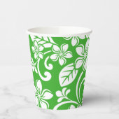 ISLAND PLUMERIA (CITRUS GREEN) PAPIEREN BEKERS (Links)